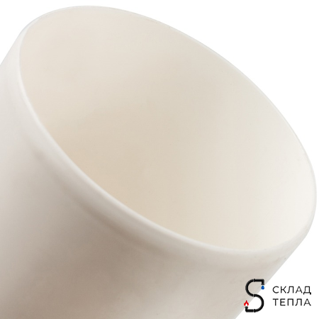 STOUT Элемент дымохода конденсац. угол 87° DN80 м/п PP-FE. Вид 4.